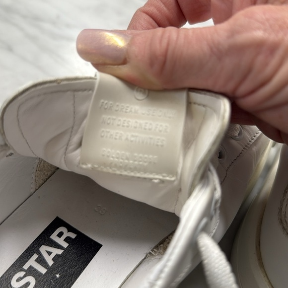 Golden Goose Pure-Star White Bio-Based Star and Heel Tab Sneakers Size 39 - Picture 6 of 14